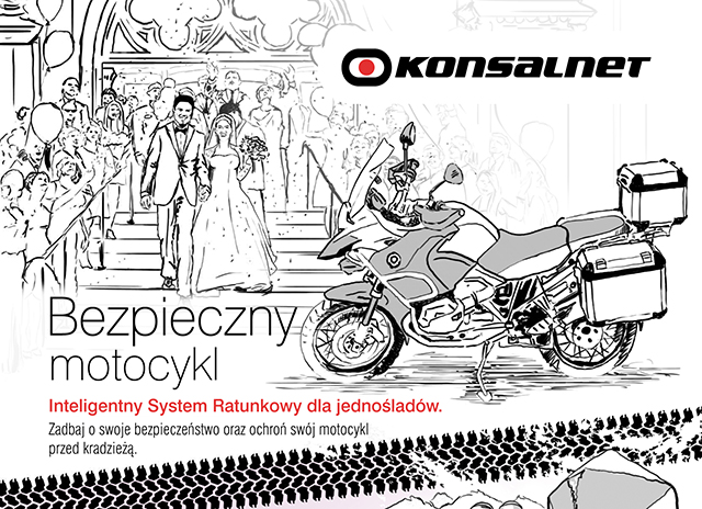 Bezpieczny Motocykl, usługa monitorowania motocykla od firmy Konsalnet